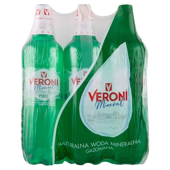 Veroni Mineral Perle Naturalna woda mineralna gazowana 1,5 l x 6 sztuk Veroni