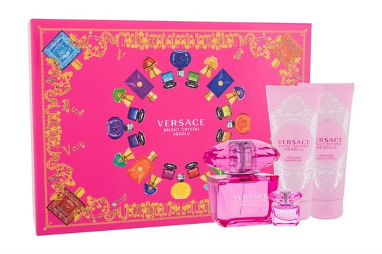 Versace, Bright Crystal Absolu, zestaw kosmetyków, 4 szt. Versace