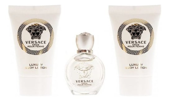 Versace Eros Pour Femme Zestaw miniatura wody perfumowanej 5ml + balsam do ciała 2x25ml bez pudełka Versace