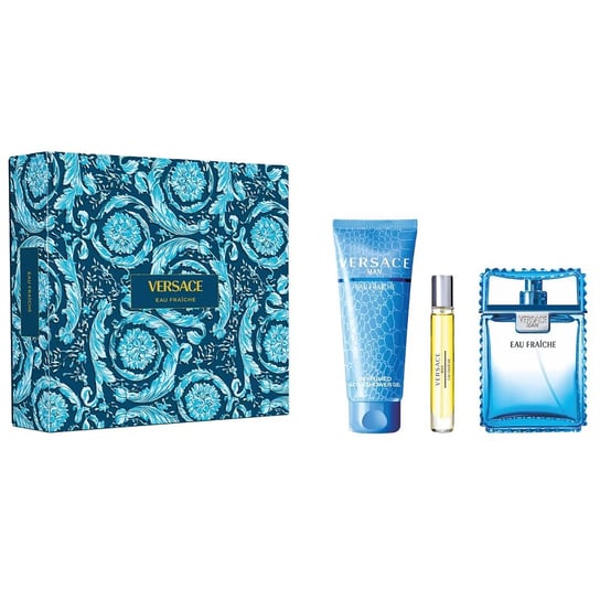 Versace, Man Eau Fraiche, Zestaw kosmetyków, 3 szt. Versace