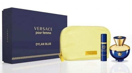 Versace, Pour Femme Dylan Blue, zestaw kosmetyków, 2 szt. + kosmetyczka Versace