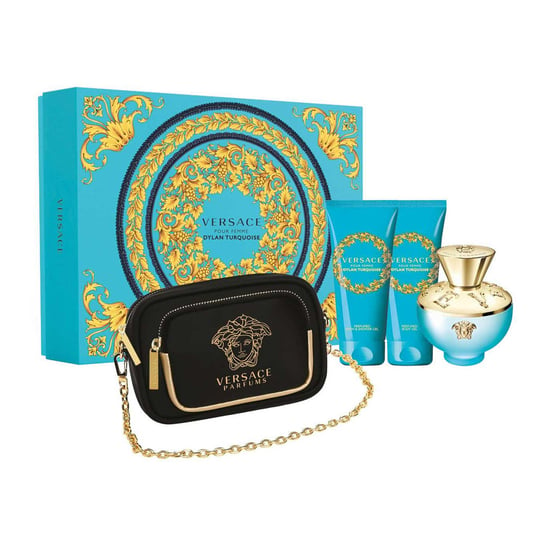 Versace, Pour Femme Dylan Turquoise, Zestaw Kosmetyków, 3 Szt. + Kosmetyczka Versace