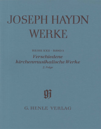 Verschiedene kirchenmusikalische Werke 2. Folge Haydn Joseph
