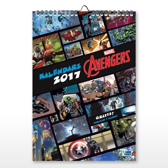 Verte, kalendarz ścienyy 2017, Avengers Verte Sp. z o.o.