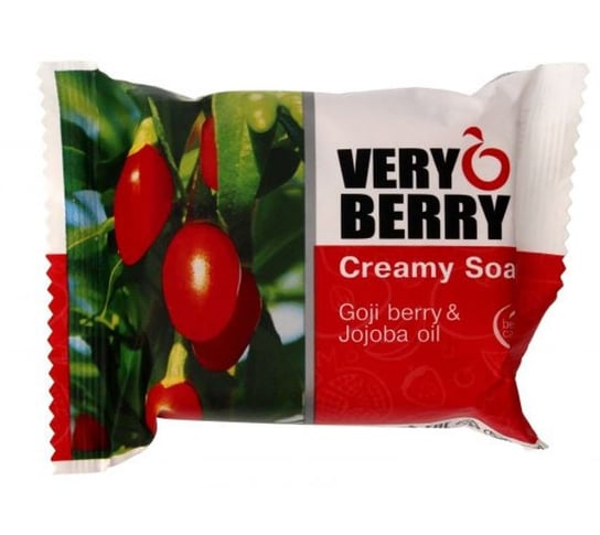 Very Berry, mydło kremowe w kostce Goji Berry & Jojoba Oil, 100 g Very Berry