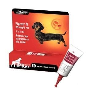 Vet-Agro, Fiprex, krople na pchły i kleszcze dla psa S (do 10kg) VET-AGRO