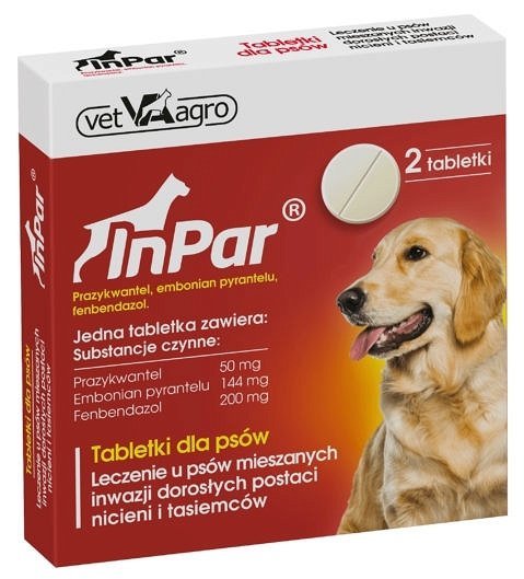 VET-AGRO InPar- tabletki odrobaczające dla psa (2 tabl.) VET-AGRO