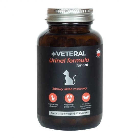 VETERAL Urinal Formula for Cat 60 kapsułek Inny producent