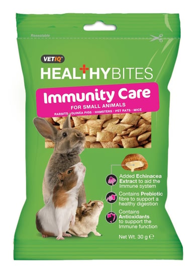 Vetiq Przysmaki dla gryzoni wsparcie odporności Healthy Bites Immunity Care for Small Animals 30g Vetiq by Mark&Chappell