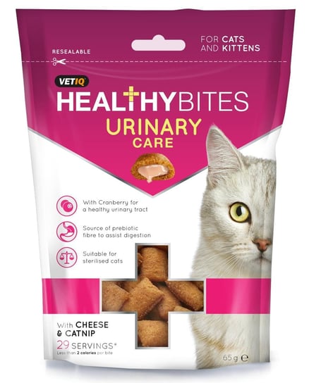 Vetiq Przysmaki dla kotów i kociąt Układ moczowy Healthy Bites Urinary Care For Cats & Kittens 65g Vetiq by Mark&Chappell