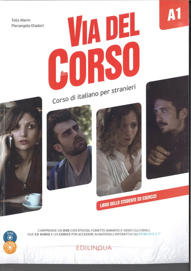 Via del Corso A1. Podręcznik + 2 CD + DVD Marin Telis, Pierangela Diadori