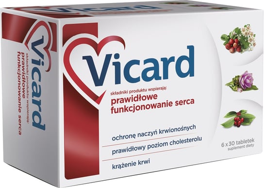 Vicard, suplement diety, 180 tabletek Aflofarm