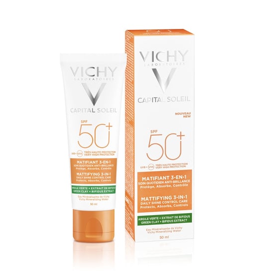 Vichy, Capital Soleil, krem matujący, SPF50+, 50 ml Vichy