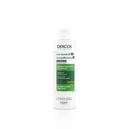 Vichy Dercos Anti-Dandruff DS szampon przeciwłupieżowy do włosów suchych, 200 ml Vichy