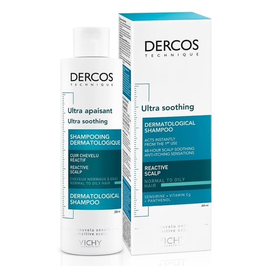Vichy Dercos, szampon ultrakojący do włosów tłustych, 200ml Vichy