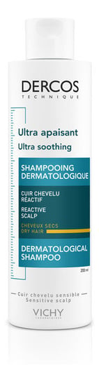 Vichy Dercos ultra soothing shampoo ultrakojący szampon do włosów suchych 200ml Vichy