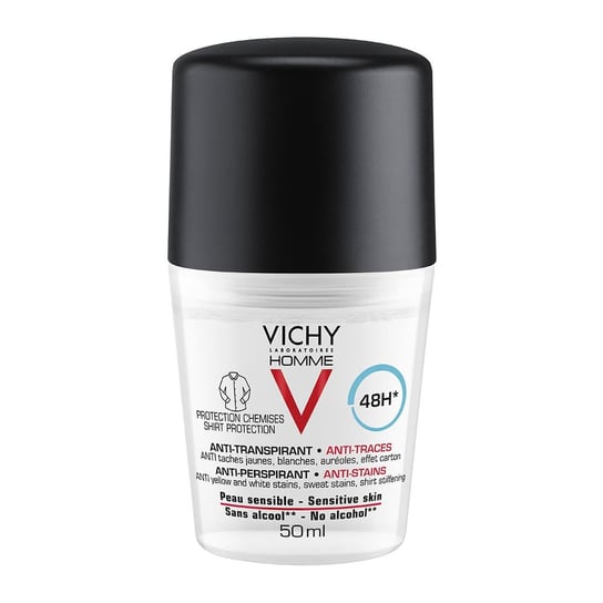 Vichy Homme, antyperspirant 48 h Roll-on, 50 ml Vichy