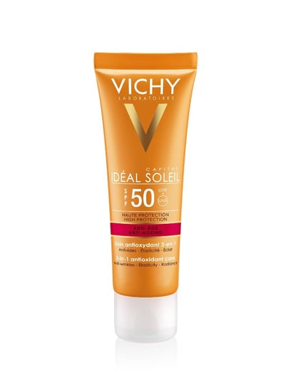 Vichy, Ideal Soleil Anti-Age, krem przeciwstarzeniowy do twarzy, SPF 50, 50 ml Vichy