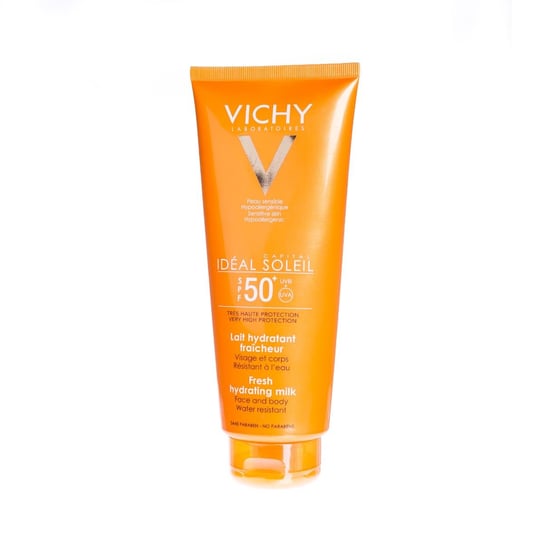 Vichy, Ideal Soleil, ochronne mleczko do twarzy i ciała, SPF 50+, 300 ml Vichy