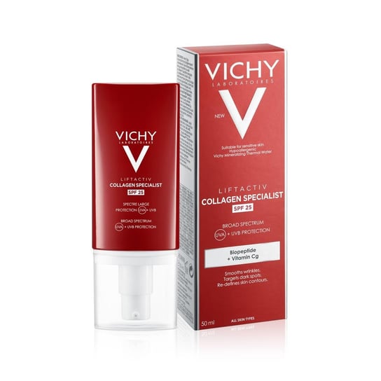 Vichy Liftactiv Collagen Specialist, krem redukujący zmarszczki, SPF 25, 50 ml Vichy