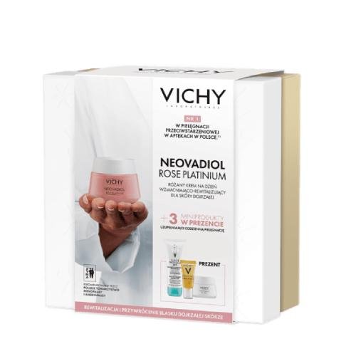 VICHY, Neovadiol Rose Platinum, Zestaw kosmetyków do pielęgnacji, 4 szt. Vichy