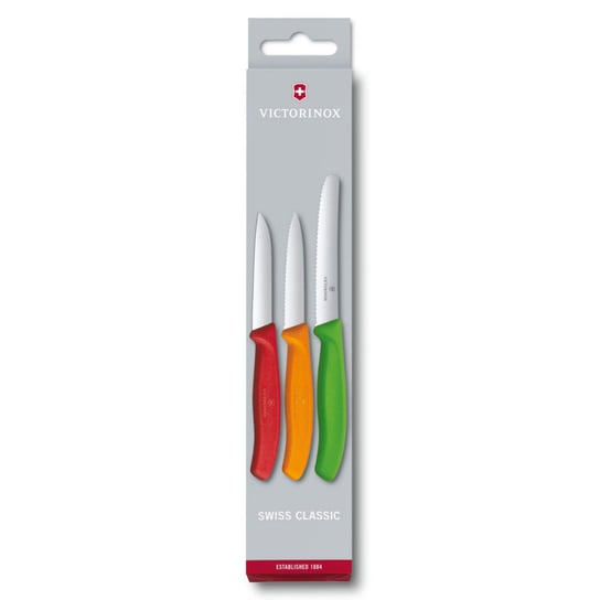 VICTORINOX - Swiss Classic - Zestaw noży do warzyw i owoców - 3 sztuki Victorinox