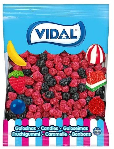 Vidal żelki maliny i jeżyny owocowe 1 kg VIDAL