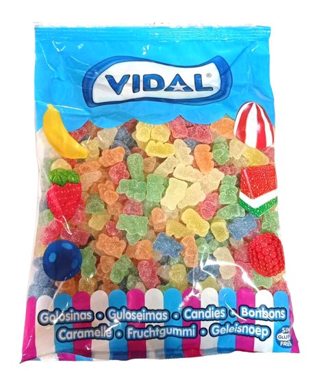 Vidal żelki misie kwaśne owocowe 1 kg VIDAL