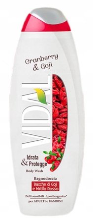 Vidal, Żurawina I Jagody Goji, Płyn Do Kąpieli, 500ml Vidal