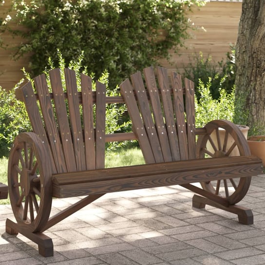 vidaXL 2-osobowe krzesło ogrodowe Adirondack, lite drewno jodłowe vidaXL