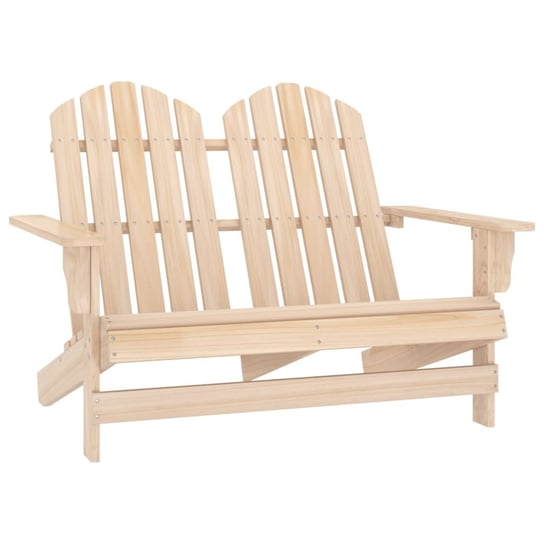 vidaXL, 2-osobowe krzesło ogrodowe Adirondack, lite drewno jodłowe vidaXL