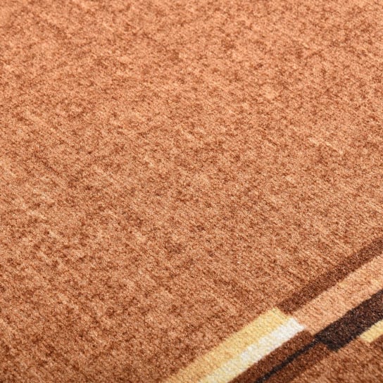 vidaXL Bieżnik dywanowy, brązowy, 67x350 cm, antypoślizgowy vidaXL