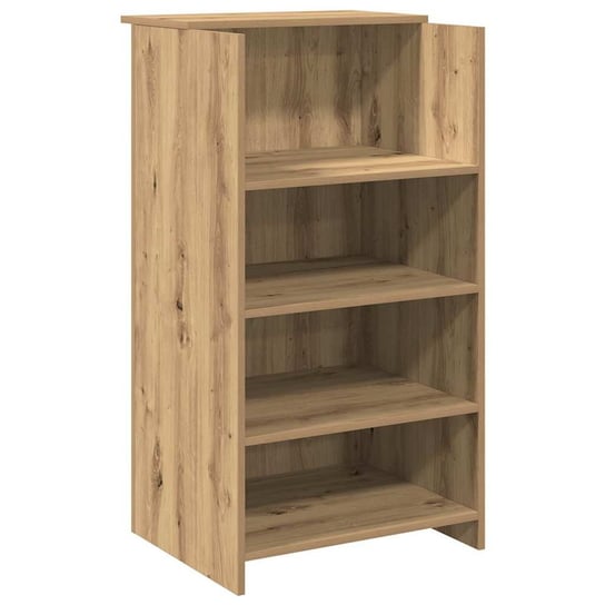 vidaXL Biurko recepcyjne dąb artisan 55x50x103,5 cm Drewno klejone vidaXL