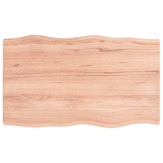 vidaXL Blat jasnobrązowy 100x60x(2-4) cm drewno z naturalną krawędzią vidaXL