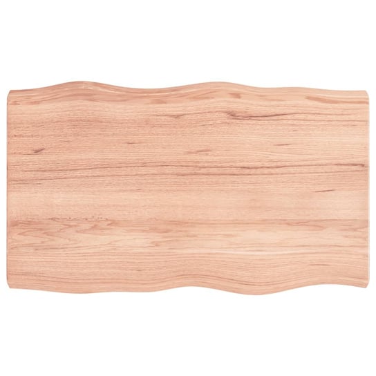 vidaXL Blat jasnobrązowy 100x60x(2-6) cm drewno z naturalną krawędzią vidaXL