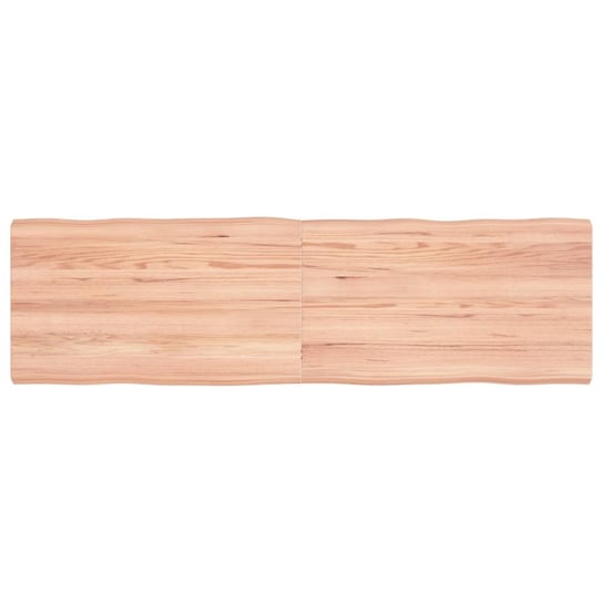 vidaXL Blat jasnobrązowy 140x40x(2-4) cm, drewno z naturalną krawędzią vidaXL