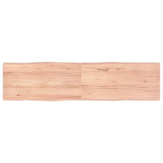 vidaXL Blat, jasnobrązowy 160x40x(2-4)cm drewno z naturalną krawędzią vidaXL