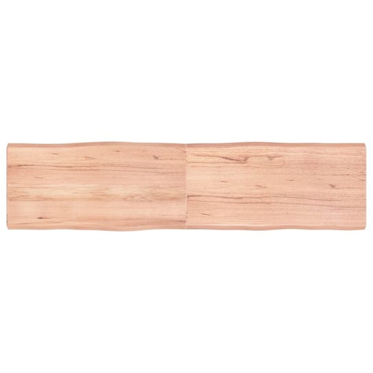 vidaXL Blat, jasnobrązowy 160x40x(2-6) cm drewno z naturalną krawędzią vidaXL