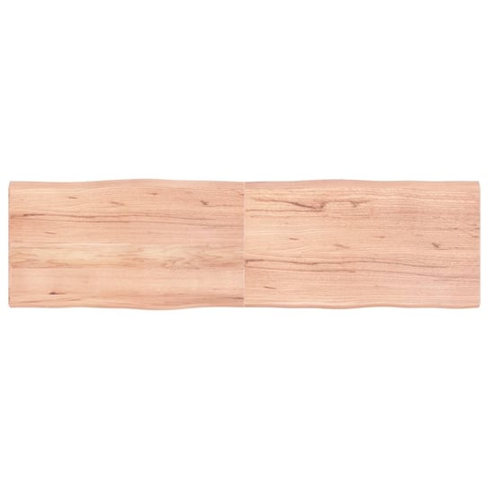 vidaXL Blat, jasnobrązowy 180x50x(2-4)cm drewno z naturalną krawędzią vidaXL