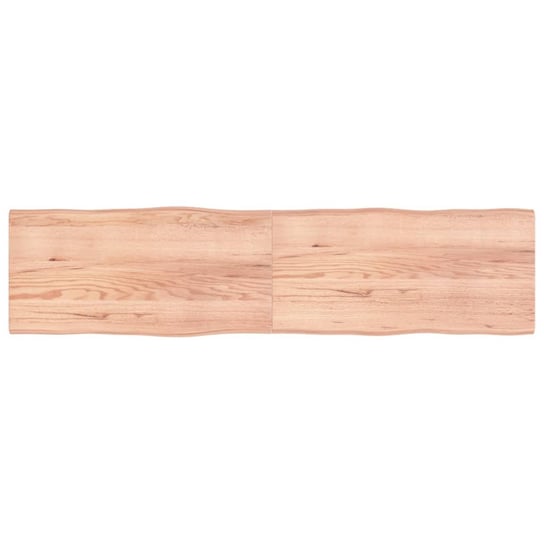 vidaXL Blat jasnobrązowy 200x50x(2-4) cm, drewno z naturalną krawędzią vidaXL