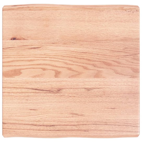 vidaXL Blat, jasnobrązowy 60x60x(2-6) cm drewno z naturalną krawędzią vidaXL