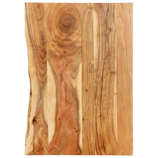 vidaXL Blat łazienkowy, lite drewno akacjowe, 80x52x2,5 cm vidaXL