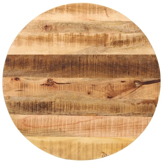 vidaXL Blat stołu, Ø 90x3,8 cm, okrągły, surowe lite drewno mango vidaXL