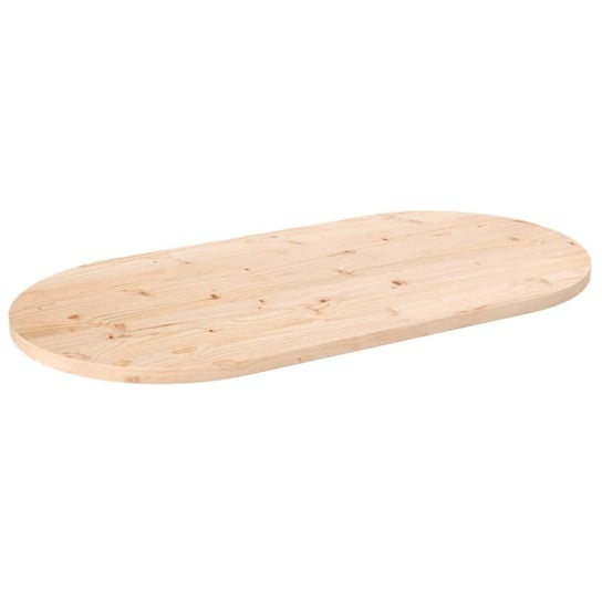 vidaXL Blat stołu, 100x50x2,5 cm, lite drewno sosnowe, owalny vidaXL