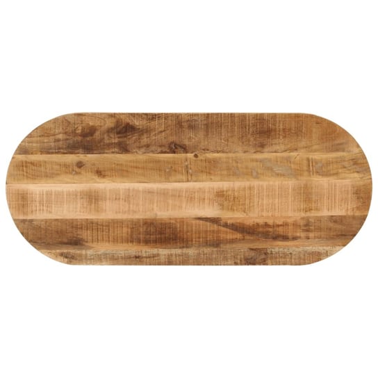 vidaXL Blat stołu, 110x40x3,8 cm, owalny, surowe drewno mango vidaXL