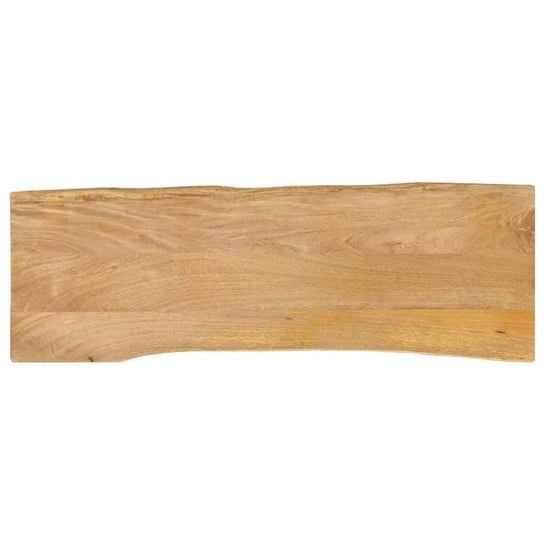 vidaXL Blat stołu, 120x40x3,8 cm, naturalna krawędź, lite drewno mango vidaXL