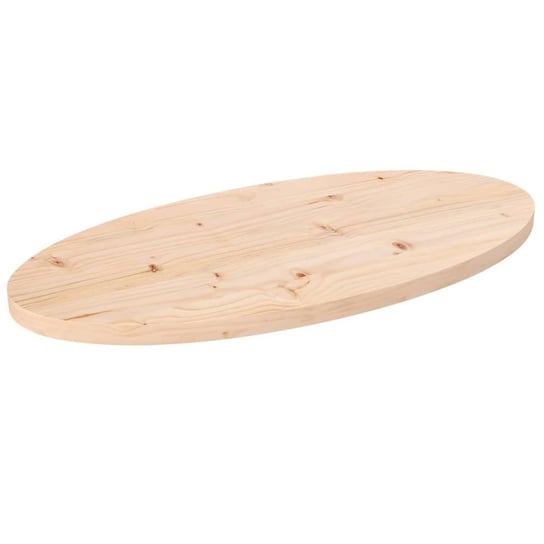 vidaXL Blat stołu, 60x30x2,5 cm, lite drewno sosnowe, owalny vidaXL