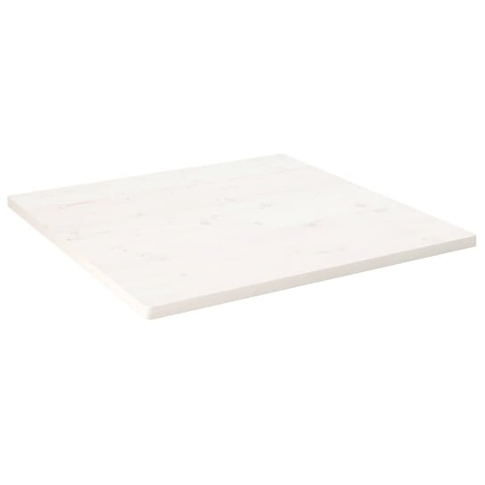 vidaXL Blat stołu, biały, 90x90x2,5cm, lite drewno sosnowe, kwadratowy vidaXL