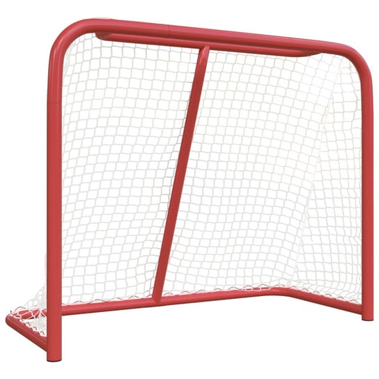 vidaXL Bramka do hokeja, czerwono-biała, 183x71x122 cm, poliester vidaXL