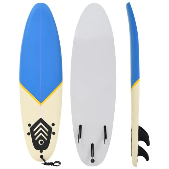 VidaXL Deska surfingowa, 170 cm, niebiesko-kremowa vidaXL
